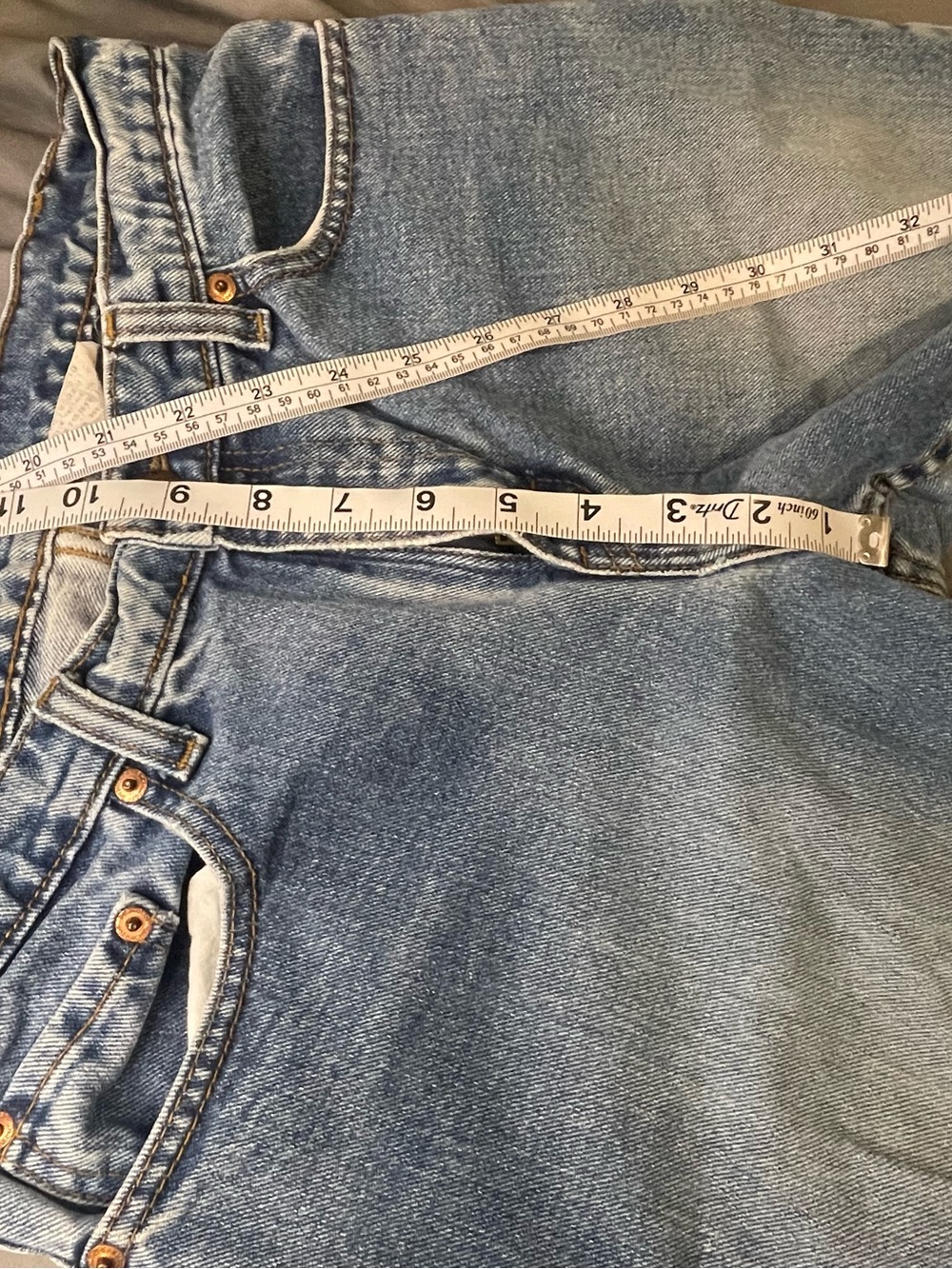 Jordache Light Wash Wide-Leg Jeans with Frayed Hem - Picture 6 of 10